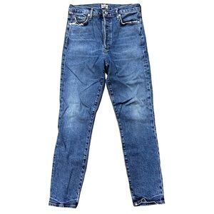 Citizens of Humanity Olivia High Rise Slim Ankle Size 26 Hidden Button Fly